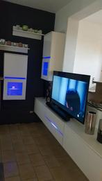 Meuble tv blanc avec armoire et étagère, Enlèvement, Comme neuf