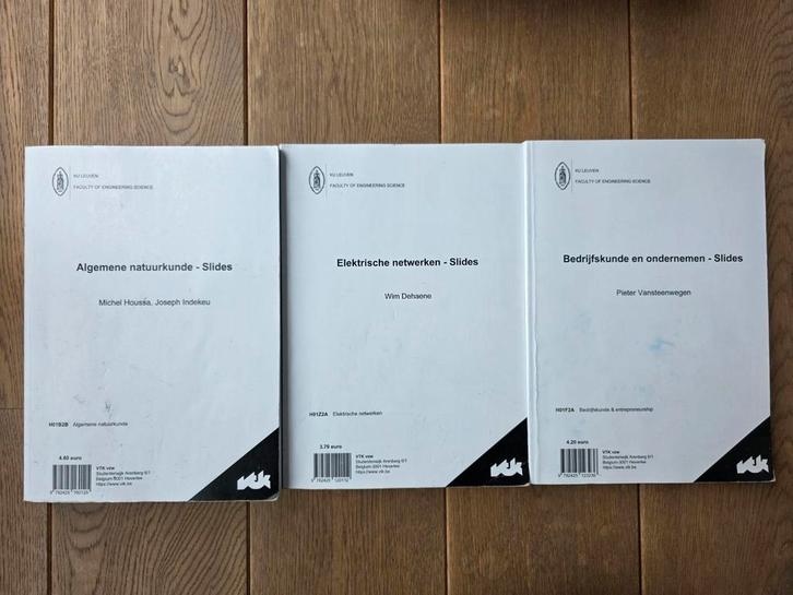 Studieboeken bachelor ingenieurswetenschappen KUL, Boeken, Studieboeken en Cursussen, Zo goed als nieuw, Ophalen of Verzenden