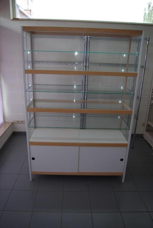Kewlox vitrinekast, Huis en Inrichting, Kasten | Vitrinekasten, Zo goed als nieuw, 150 tot 200 cm, 100 tot 150 cm, 25 tot 50 cm
