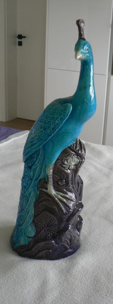Vintage Phoenix Bird Asian Phoenix Ceramic Peacock, Antiquités & Art, Antiquités | Céramique & Poterie, Enlèvement