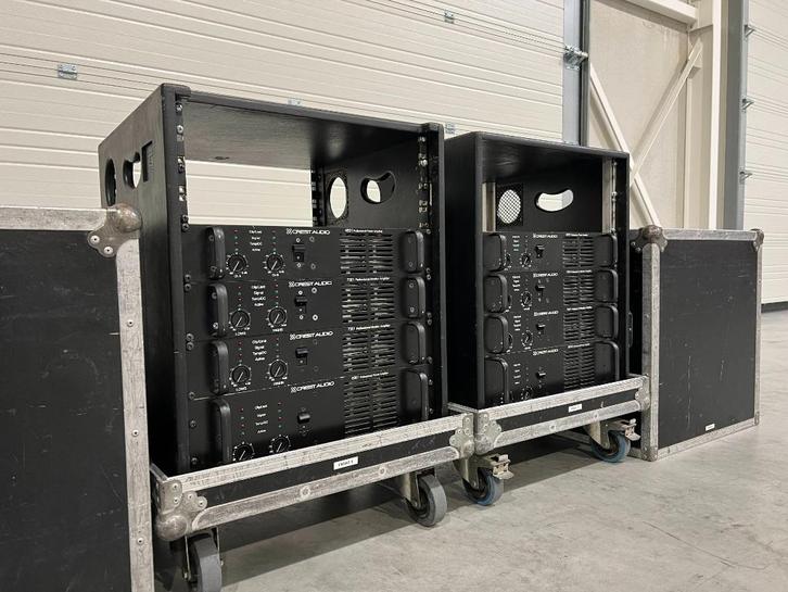 Crest Audio amplifier rack: 8001/2x7301/4801 (2x), Audio, Tv en Foto, Luidsprekerboxen, Gebruikt, 120 watt of meer, Ophalen of Verzenden
