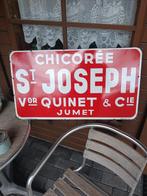 Emaille reclamebord chicoree st Joseph, Verzamelen, Ophalen of Verzenden, Zo goed als nieuw, Reclamebord