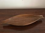 Retro houten schotel schaal 39 x 12,5 cm, Ophalen of Verzenden