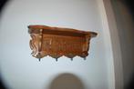 Eiken kapstok met hoedenplank, Ophalen, Zo goed als nieuw, Hout, Wandkapstok