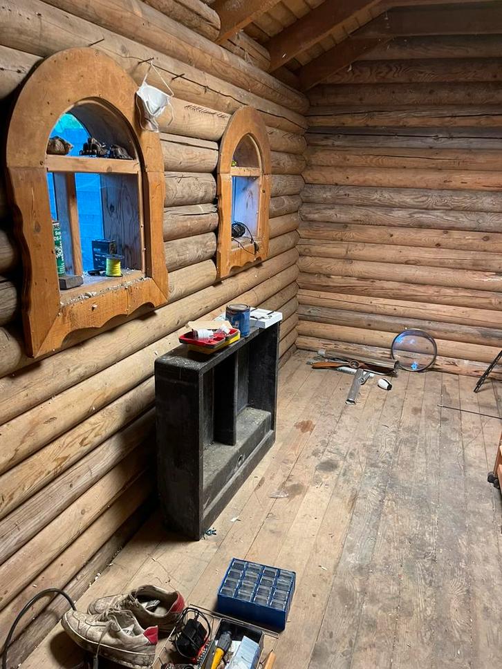 Tuinhuis blokhut, Tuin en Terras, Tuinhuizen, Zo goed als nieuw, Blokhut, Ophalen