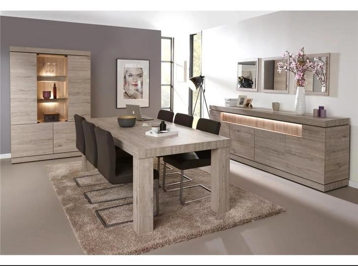 Complete Etna Living / Eetkamer Set – nieuw (maart 2025), Huis en Inrichting, Complete eetkamers, Nieuw, Ophalen