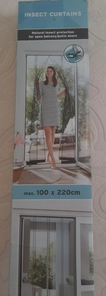 Insectengordijn grijs – max. 100 x 220 cm – Nieuw!, Doe-het-zelf en Bouw, Deuren en Vliegenramen, Nieuw, Ophalen of Verzenden