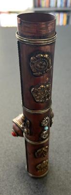 Nepalese handicraft Tibetan Incense Holder - Copper - Antiek, Ophalen of Verzenden