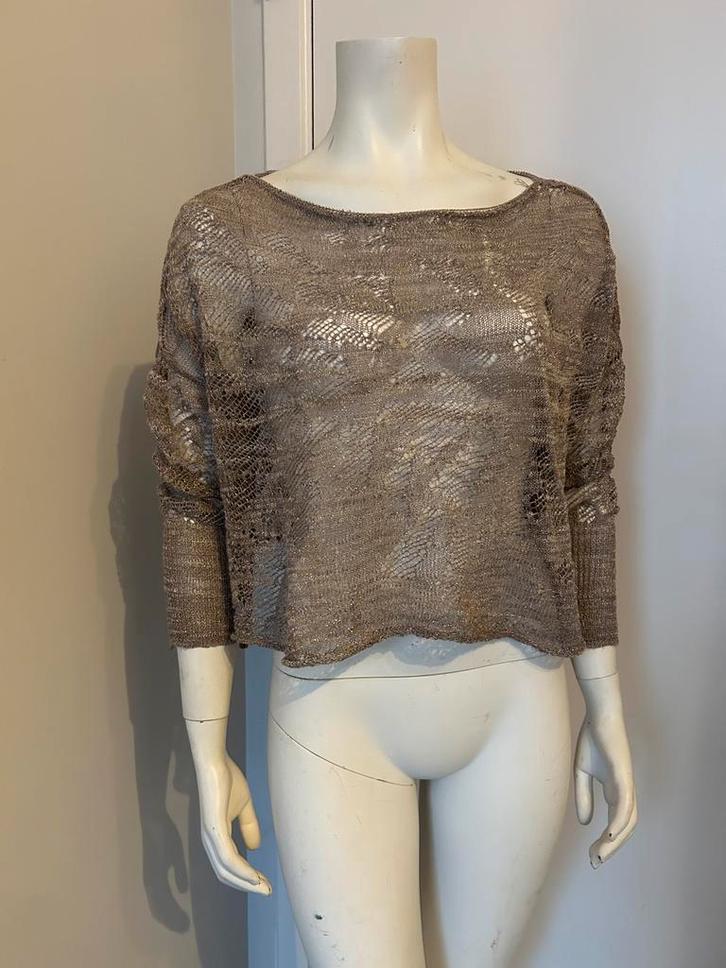 Sarah Pacini pull mailles ajourées lin metal taille unique, Vêtements | Femmes, Pulls & Gilets, Comme neuf, Rose, Enlèvement ou Envoi