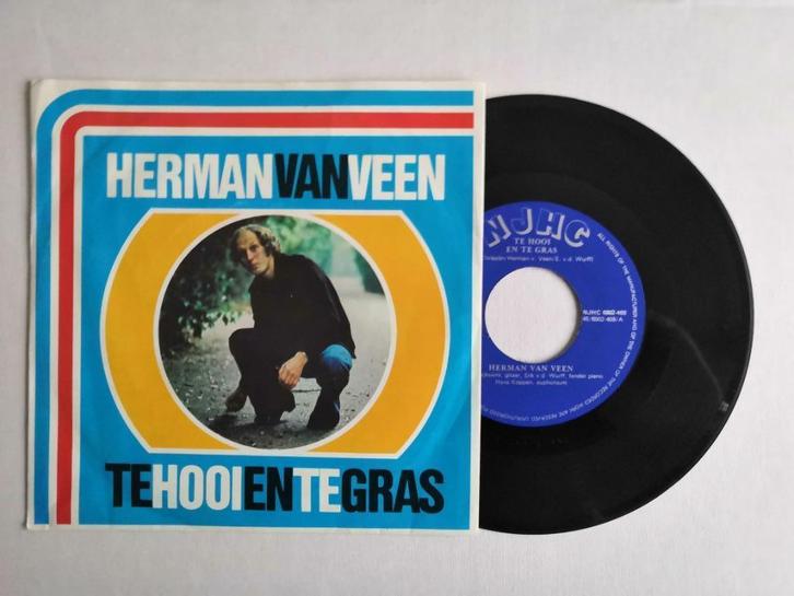 HERMAN VAN VEEN - Te hooi en te gras (45), CD & DVD, Vinyles Singles, Comme neuf, Single, En néerlandais, 7 pouces, Enlèvement ou Envoi