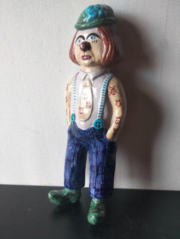 70s vintage wand keramiek beeld clown punk tattoo beschikbaar voor biedingen