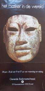 affiche Le masque dans le monde Banque Générale Bruxelles 19, Antiquités & Art, Enlèvement ou Envoi