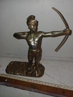 oud verzilverd bronzen beeld, Antiek en Kunst, Ophalen of Verzenden, Brons