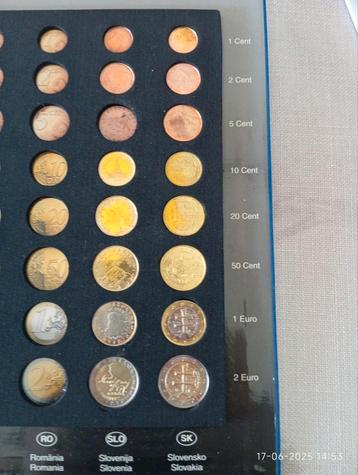 Munten 1-2-5-10-20-50 c1-2€Slovakije  Slovenie Cyprus Malta  beschikbaar voor biedingen