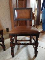 zware eiken stoelen, Huis en Inrichting, Ophalen, Bruin, Hout, Zo goed als nieuw