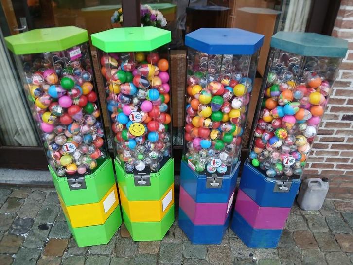 kauwgom automaat & kauwgomballen automaat, Verzamelen, Automaten | Gokkasten en Fruitautomaten, Zo goed als nieuw, Euro, Met sleutels