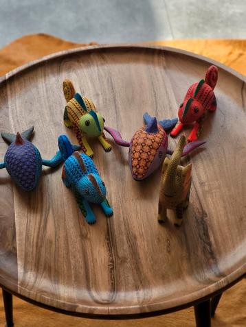 Originele Mexicaanse Alebrijes – Handgesneden & Handgeschild beschikbaar voor biedingen