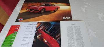 oude folders en kataloog van Pontiac Firebird en Datsun beschikbaar voor biedingen
