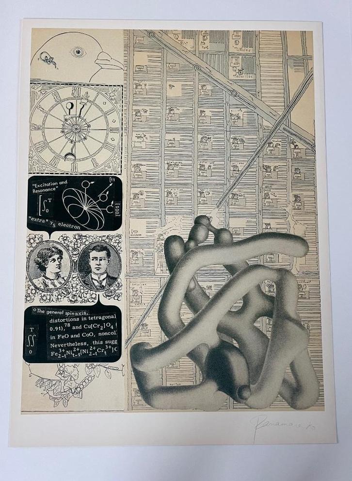 Panamarenko print gesigneerd - Milky Way & Happenings, Antiek en Kunst, Kunst | Litho's en Zeefdrukken, Ophalen