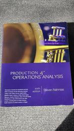 Production & Operations Analysis (Steven Nahmias), Boeken, Hoger Onderwijs, Zo goed als nieuw, Ophalen