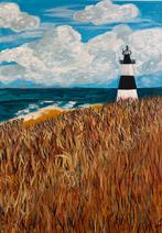 Breskens - acrylschilderij op canvas, Ophalen of Verzenden