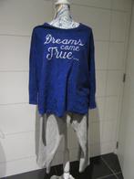 Warme pyjama - Dames - XXL - Blauw / grijs, Ophalen of Verzenden, Gedragen, Maat 46/48 (XL) of groter