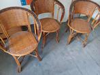 3 chaises rotin année 50, Enlèvement, Utilisé