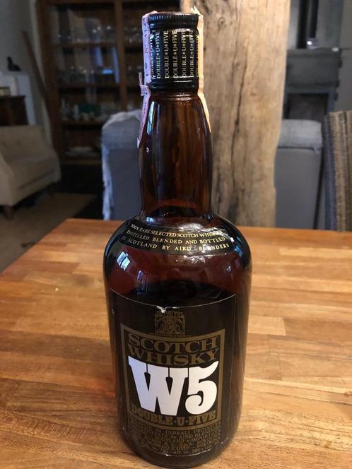 whisky W5 - Double-U-Five Scotch 1980s, Verzamelen, Wijnen, Zo goed als nieuw, Vol, Verzenden