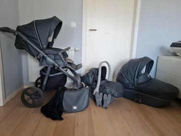 Poussette QUAX 3 EN 1 avec accessoires, Enlèvement, Utilisé, Poussette