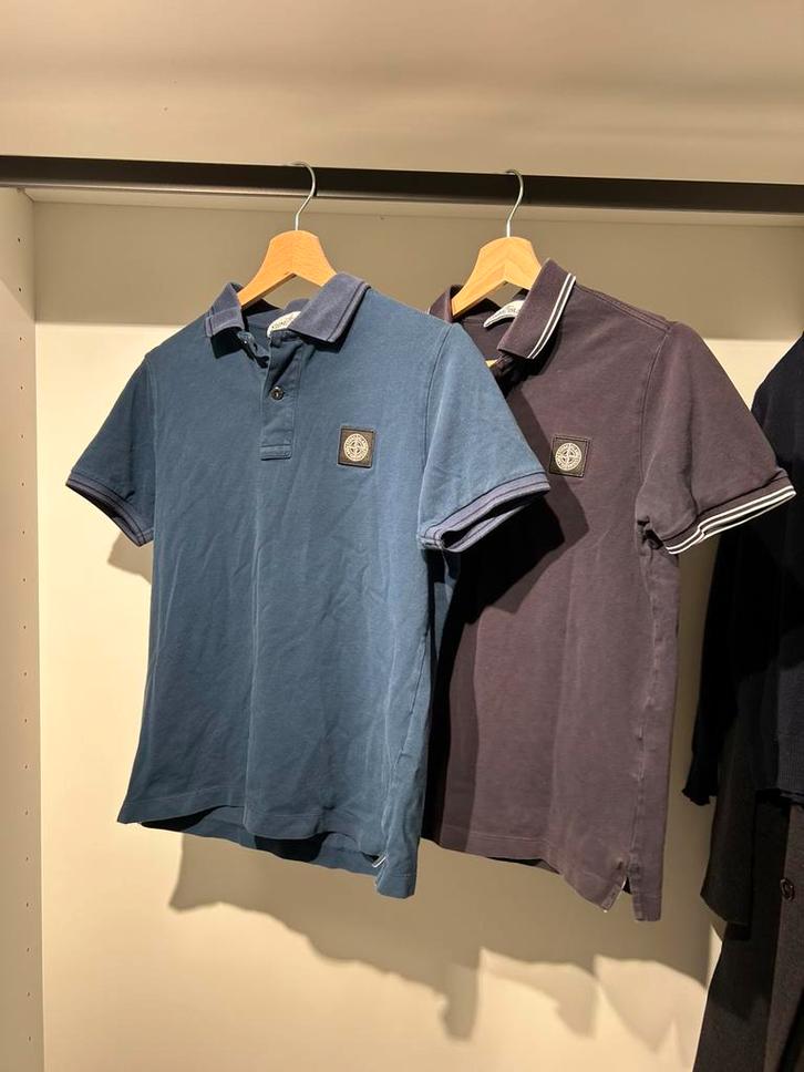 Stone island polo’s, Kleding | Heren, Polo's, Zo goed als nieuw, Maat 46 (S) of kleiner, Blauw, Ophalen of Verzenden