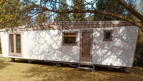 Stacaravan / chalet te koop. Ook ideaal bij een verbouwing, Caravans en Kamperen, Stacaravans, tot en met 6, Ophalen