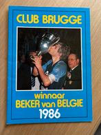 Boek Club Brugge beker van Belgie 1986, Ophalen, Zo goed als nieuw, Boek of Tijdschrift