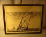 Mooi Oude Gravure 'Convoy van Mechelen' - 34x26, Antiek en Kunst, Kunst | Etsen en Gravures, Ophalen of Verzenden