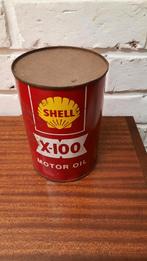 Oude blikken Shell motor oil., Verzamelen, Ophalen of Verzenden