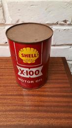 Oude blikken Shell motor oil., Verzamelen, Blikken, Ophalen of Verzenden