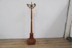 Brocante Hout/Messing Staande Kapstok, Huis en Inrichting, Niet ingevuld, Niet ingevuld, Niet ingevuld