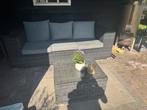 Loungebank 3 persoons met tafel, Tuin en Terras, Tuinsets en Loungesets, Ophalen, Gebruikt, 3 zitplaatsen, Bank