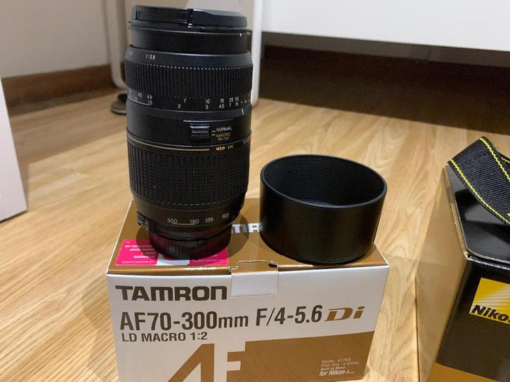 Tamron AF 70-300mm F/4-5.6 Di LD Macro 1:2 voor Nikon, Audio, Tv en Foto, Foto | Lenzen en Objectieven, Gebruikt, Ophalen