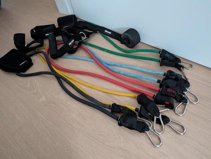 Kit Élastiques de Musculation - Bandes de Résistance, Sports & Fitness, Équipement de fitness, Utilisé, Bande de résistance, Bras