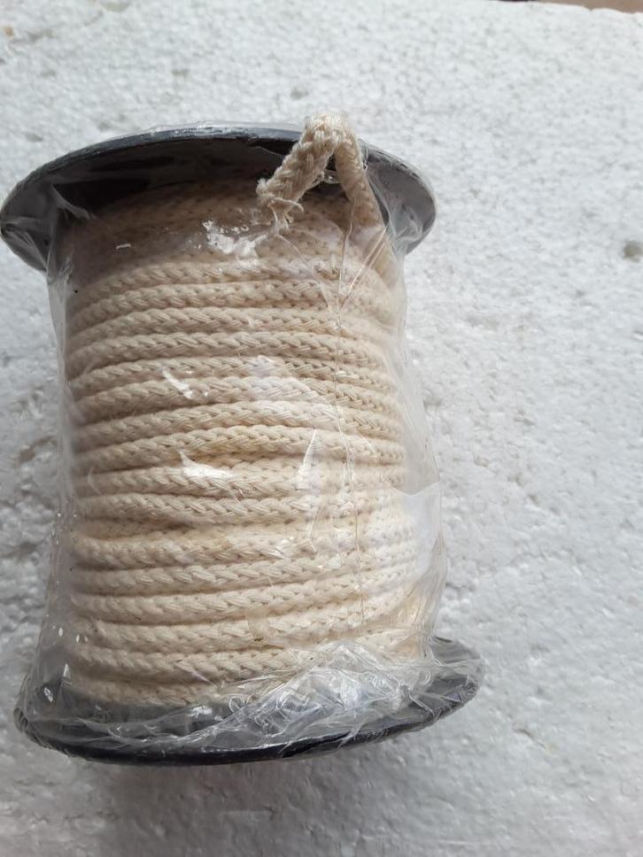 5mm dik gevlochten koord gebroken wit GC0525BL, Hobby en Vrije tijd, Naaien en Fournituren, Nieuw, Ophalen of Verzenden