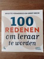 100 REDENEN OM LERAAR TE WORDEN - ALS NIEUW, Boeken, Verzenden, Zo goed als nieuw