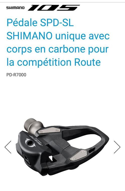 Shimano 105 PD-R7000 Pédales SPD-SL, Vélos & Vélomoteurs, Vélos Pièces, Comme neuf