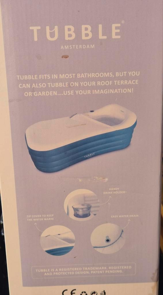 TUBBLE opblaasbaar bad NIEUWSTAAT!!!, Tuin en Terras, Zwembad-toebehoren, Ophalen