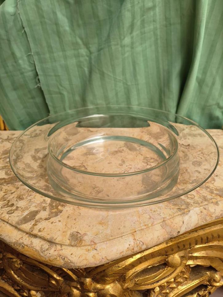 Grote glazen schaal, Maison & Meubles, Accessoires pour la Maison | Plataux & Paniers, Utilisé, Balance, Rond, Verre, Enlèvement