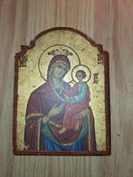 Icône en bois , sainte Marie, Antiek en Kunst, Antiek | Religieuze voorwerpen, Ophalen of Verzenden