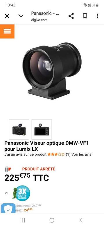 Viseur externe, Enlèvement ou Envoi, Comme neuf