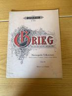 Grieg — Norwegische Volksweisen Op.66, Musique & Instruments, Partitions, Enlèvement ou Envoi, Artiste ou Compositeur, Classique