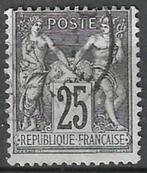 Frankrijk 1876/1878 - Yvert 79 - Type Sage - 25 c. Grijs (ST, Postzegels en Munten, Postzegels | Europa | Frankrijk, Verzenden