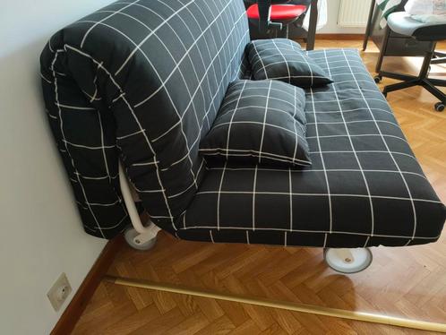 Zetelbed slaapbank 2 personen, Huis en Inrichting, Slaapkamer | Slaapbanken, Zo goed als nieuw, 160 cm, 200 cm, Tweepersoons, Zwart