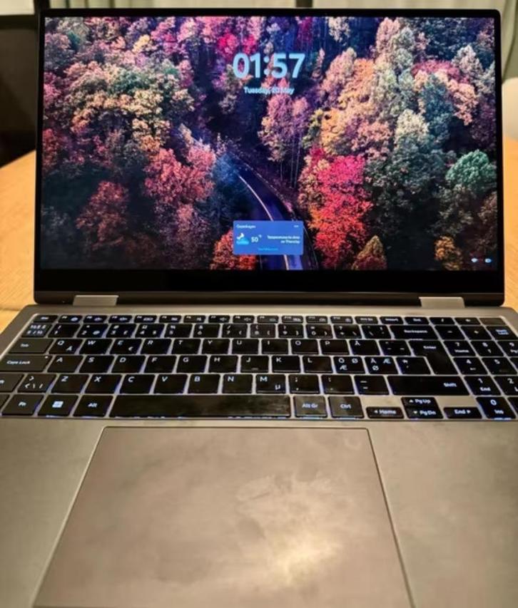 Samsung Galaxy Book 2 Pro 360 — 15,6", i7, 16 GB RAM, 512 GB, Computers en Software, Windows Laptops, Gebruikt, 15 inch, SSD, 4 Ghz of meer